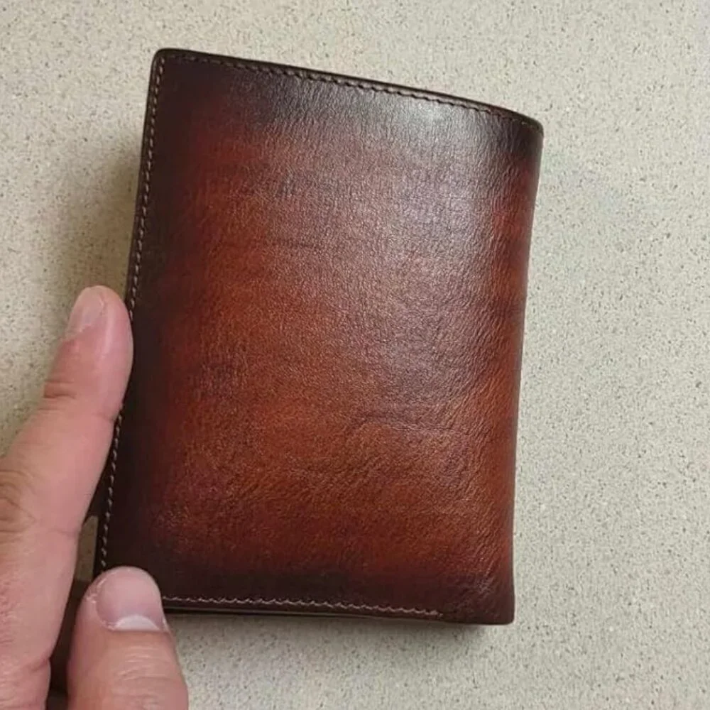 🆕Skneephate Leather Wallets For Men Vertical Bifold Rfid Gifts for Him Husband